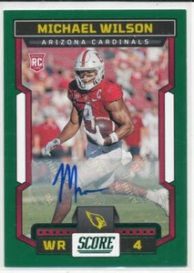 2023 Score Michael Wilson Green RC Auto #362 - Picture 1 of 1