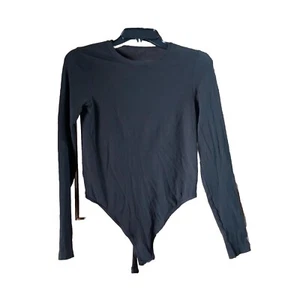 Vintage Wolford Cotton Velvet Light Long Sleeve Bodysuit Balletcore Size Medium - Picture 1 of 10