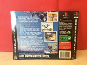 SUPERBE JAQUETTE ARRIERE SONY PLAYSTATION 1 PS1 DAVE MIRRA FREESTYLE BMX - Imagen 1 de 1