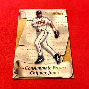 Chipper Jones... Atlanta Braves... 2000 Fleer Showcase INSERTO PROFESIONAL CONSUMADO - Imagen 1 de 2