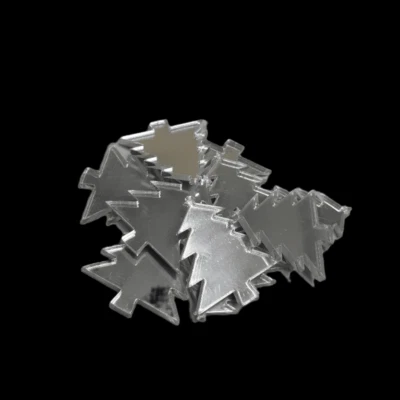 Espejos para manualidades de árboles de Navidad paquetes 10, muchos colores/tamaños, grabado/aros Foto 1 de 4