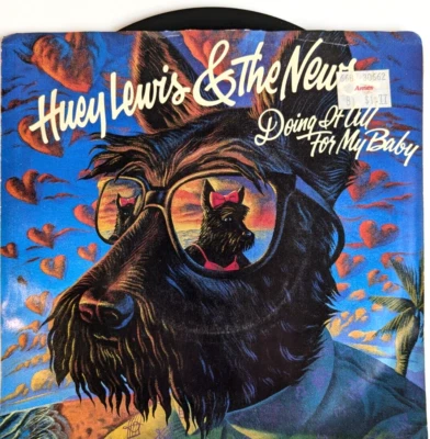 HUEY LEWIS and the NEWS Doing It All For My Baby 45 RPM - Image 1 of 4