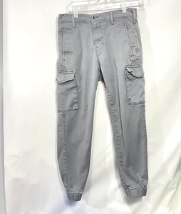 Levis Pants Mens 29x30 Grey Cargo Joggers Casual Tapered Pockets Outdoors Gorp - Picture 1 of 9