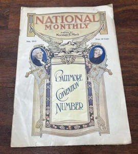 National Monthly 1912 Baltimore Convention Nummer Juli SELTEN! Coca-Cola usw. - Bild 1 von 9