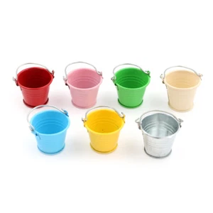 Mini Cute Bucket Colored Wedding Party Favor Keg Box Gift Pail Candy LollyH&q& - Picture 1 of 7