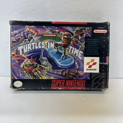 Teenage Mutant Ninja Turtles IV: Turtles In Time Box CIB!! FAST SHIPPING! - Image 1 of 4