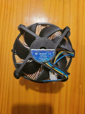 Intel D60188-001 Heatsink & Fan 4Pin Copper Core LGA 775 1150 1151 1155 1156 Fox - Image 1 of 3