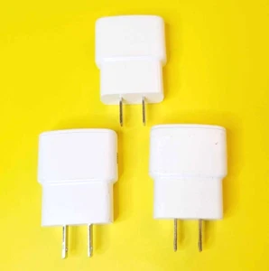 LOT 3x 100% GENUINE SAMSUNG WALL PLUG CHARGER USB AC POWER ADAPTER ETA0U61JWE - Picture 1 of 18