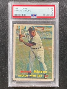 1957 Topps Minnie Minoso PSA 5 Chicago White Sox - Imagen 1 de 2