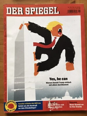 Der Spiegel Magazine Donald Trump Impeach Yes He Can King Kong E Rodriguez 2019 - Image 1 of 4