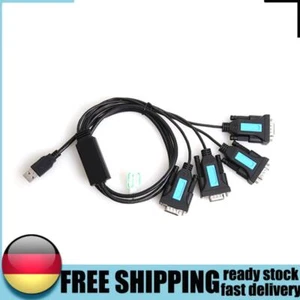 4 Port USB to RS232 RS-232 9-Pin DB9 Serial Cable PL2303 Chipset Male A Adapter - Bild 1 von 12