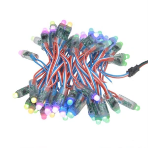 WS2811 LED Pixel Digital Diffused RGB Light Addressable 12mm IP68 5V/12V 50pcs - Picture 1 of 12