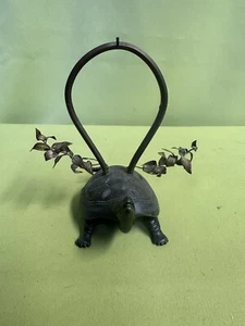 antiker Taschenuhrenhalter Schildkröte Bronze ca. 12 x 11 cm - Picture 1 of 13
