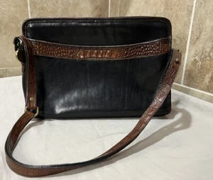 Brahmin Vintage Deville Handtasche schwarz toskanisch Colle - gebraucht - Bild 1 von 12