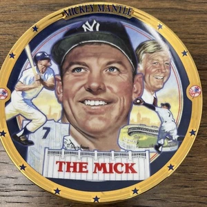 MICKEY MANTLE PLATE HAMILTON COLLECTION "THE MICK"  6.5” #1998F - Picture 1 of 5