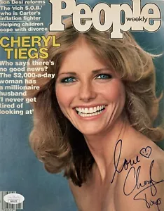 CHERYL TIEGS Autograph Signed 8 x 10 People Magazine Picture 1978 JSA CERTIFIED - Picture 1 of 6