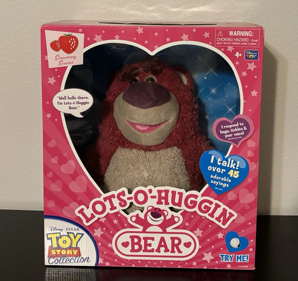 THINKWAY TOYS DISNEY PIXAR TOY STORY 3 LOTSO-HUGGIN'-BEAR INTERACTIVE PLUSH - Image 1 of 4