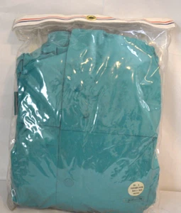 Vintage Pro Rain Men's PVC Mint/Royal Rain Suit Size L - Picture 1 of 4