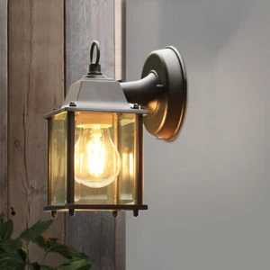Traditional Outdoor Garden Wall Light Lantern Coach Lighting Vintage IP44 Lamp - Picture 1 of 16