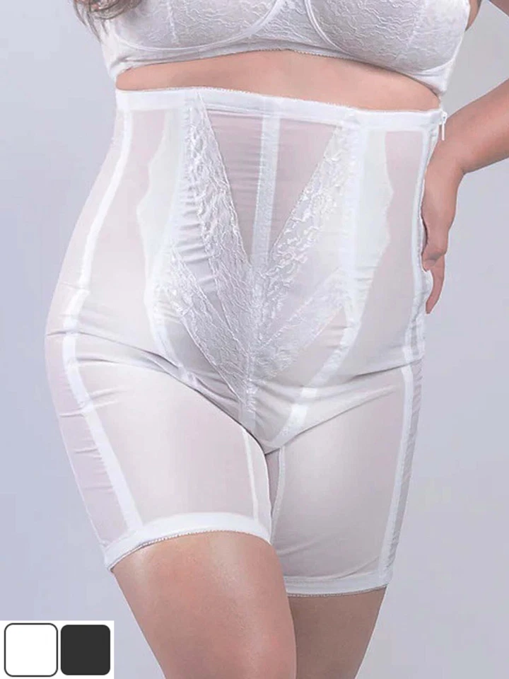 Plus Size 2X-15X High Waist Extra Firm Tummy Shaper Half Leg Womens Shapewear  - Image 1 of 4