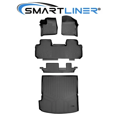 SMARTLINER Custom Fit 3 Row Floor Mat Bundle For 2018-2019 Chevrolet Traverse - Imagem 1 de 4