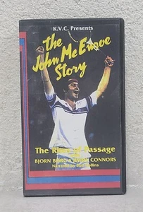 The John McEnroe Story Rites Passage Björn Borg Jimmy Connors VHS Tape Tennis - Picture 1 of 4