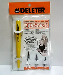 DELETER Trial Pen Set / Pen Holder / G-Pen / Manga Comics - Picture 1 of 4
