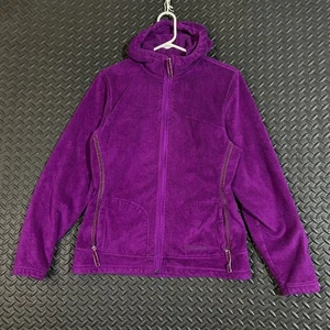 Marmot lila Fleecepullover mit durchgehendem Reißverschluss und Kapuze Damengröße Large - Bild 1 von 8
