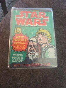 Juego completo de tarjetas coleccionables Star Wars serie 4 verde 1977 Topps vintage - Imagen 1 de 3