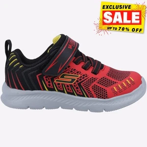 Skechers Comfy Flex 2.0 Tronox Para Niños Con Cierre De Gancho Y Asa Negros - Picture 1 of 4