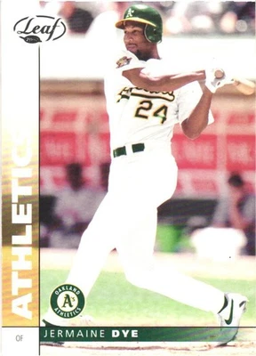 2002 Leaf #93 Jermaine Dye Oakland Athletics - Image 1 of 2