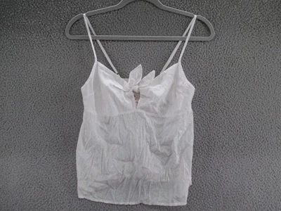 Top Victoria's Secret para mujer mediano blanco puro brillo correa de espagueti hada Foto 1 de 4