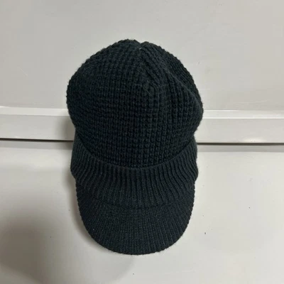 Adidas Black Cable Knit Climawarm Brim Beanie Fleece Lined Hat Women’s OSFM - Image 1 of 4