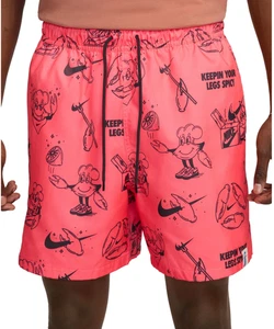 Nike Men Club Woven Printed 6" Shorts Hot Punch Size XXL - Picture 1 of 2
