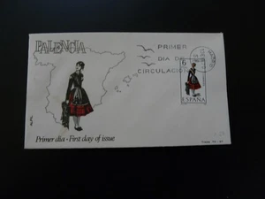 FDC Spain 1970 folklore textile traditional costume Palencia - Picture 1 of 1