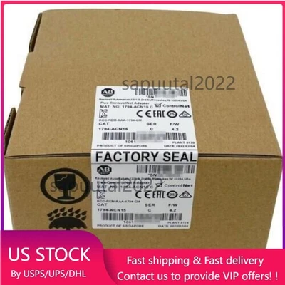 Nuevo módulo adaptador de E/S flexible AB 1794-ACN15 SER C AB 1794ACN15 sellado de fábrica Foto 1 de 4