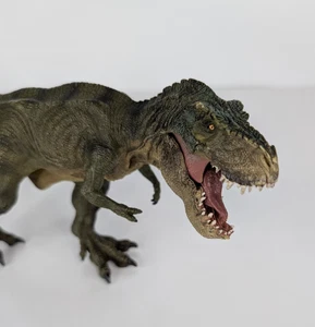 Papo 2012 T Rex Tyrannosaurus Rex Movable Jaw Mouth Running 13" Wide 5" Tall - Picture 1 of 11