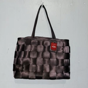 The Original Harveys Seatbelt Tote Bag Brown Gray Woven USA  *READ - Picture 1 of 11