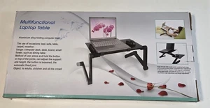 Adjustable Laptop Tablet Book Table Stand For Sofa Bed Stand Work Desk Foldable - Picture 1 of 19