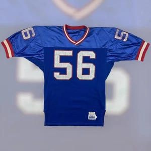 Camiseta de fútbol americano de colección años 80 Gerry Crosby #56 NFL New York Giants adulto L azul rara - Imagen 1 de 5