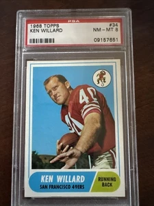 1968 Topps #34 Ken Willard PSA 8 49ers ***SET BREAK*** - Picture 1 of 2