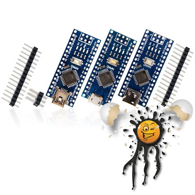 ATMEGA328P Version 3.0 Nano Development- Board CH340 USB TTL USB-C -Micro -Mini - Bild 1 von 2