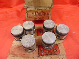 Pistones Wolseley Morris 14 hp 1818cc talla 040"" 1936-49 catorce seis cilindros - Imagen 1 de 10