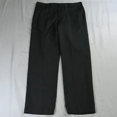Pantalones de vestir Van Heusen 36 x 32 gris viajero clásico frente plano para hombre Foto 1 de 4