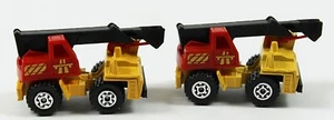 2 MOBILE CRANEs Matchbox 1984 Yellow Construction Equipment New no card 1:90 - Picture 1 of 7