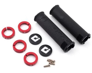 Box One Lock-On Grips (Black/Red) [BX-HG17BKHEX-RD] - Picture 1 of 2