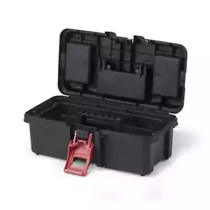 Tough Small Portable Plastic Tool Box 13in Hardware Workshop Equipment Storage - Picture 1 of 5