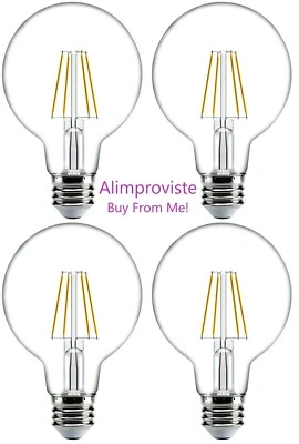 4-PK LED 500lm 5W G25 120V 2700K =60W DIMMABLE Soft White LIGHT BULB FG25D6027EC - Image 1 of 4
