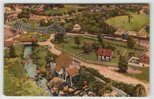 Carte postale Roadside America plus grand village miniature à Shartlesville, Pennsylvanie. - Photo 1/2