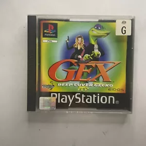 Gex Deep Cover Gecko Sony Playstation 1 PS1 PSX PAL w Manual Included Tested - Picture 1 of 3
